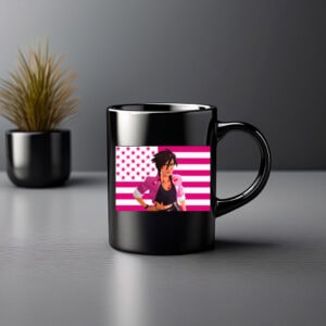 Invisigal Dispatch Game Pink Flag Mug