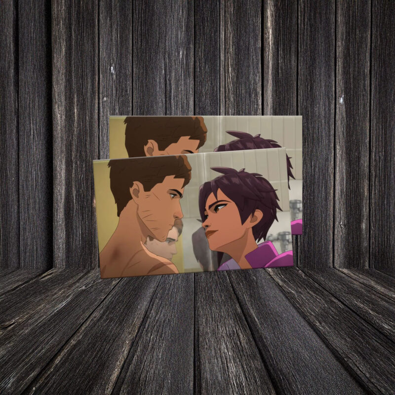 Invisigal & Mecha Man, Courtney & Robert Robertson Sticker