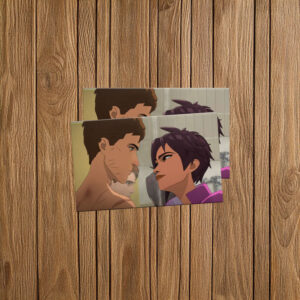 Invisigal & Mecha Man, Courtney & Robert Robertson Sticker