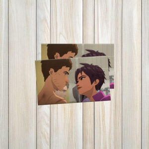 Invisigal & Mecha Man, Courtney & Robert Robertson Sticker