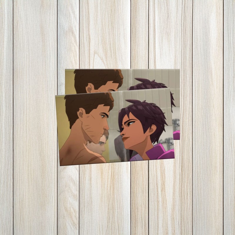 Invisigal & Mecha Man, Courtney & Robert Robertson Sticker