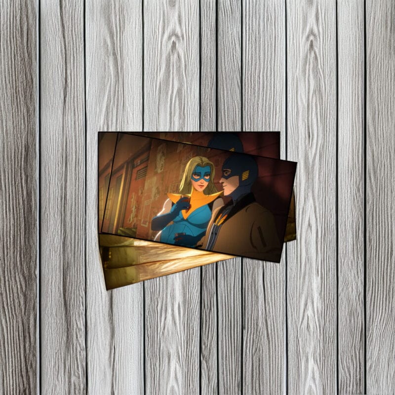 Masked Heroes Alleyway Night Conversation Sticker