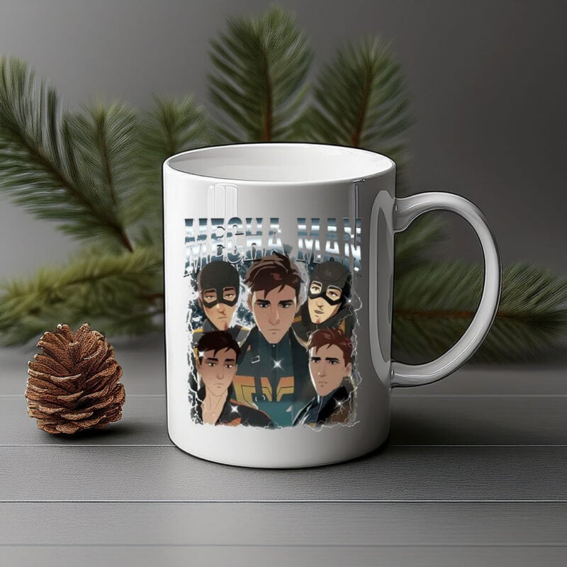 Mecha Man Lightning Portrait Mug