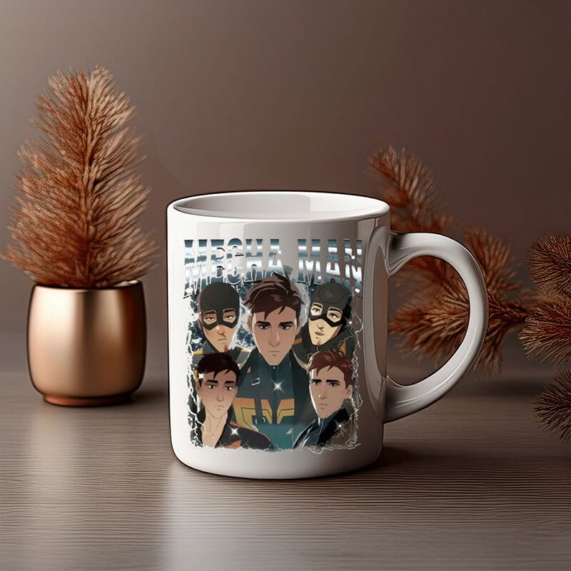 Mecha Man Lightning Portrait Mug