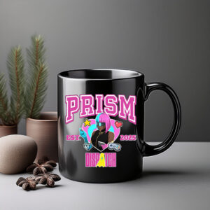 Neon Tech Hero Ceramic Coffee Cup EST 2025 – Prism Dispatch Mug