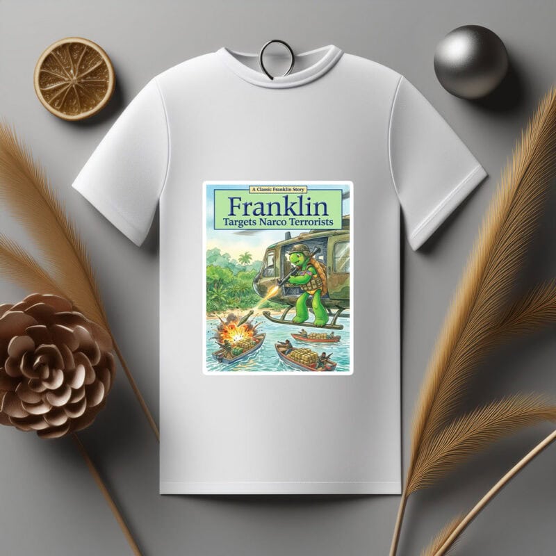 Pete Hegseth Turtle Franklin Target Narco Terrorists Sticker