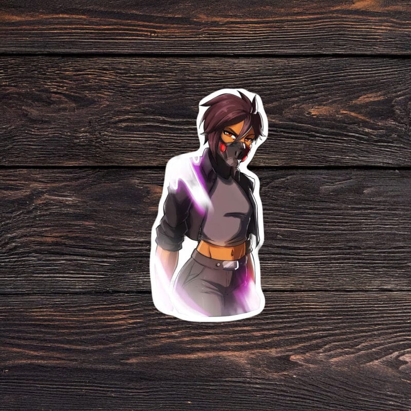 Red Ring Invisigal Sticker