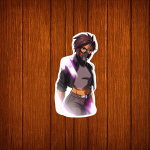 Red Ring Invisigal Sticker