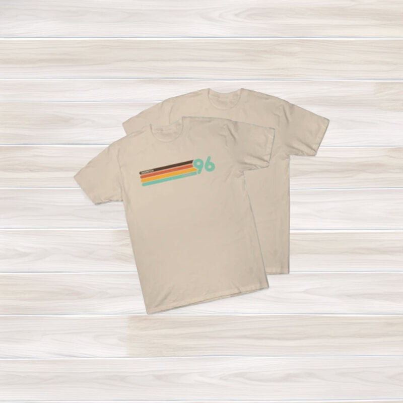 Retro 96 Stripe Minimal Graphic T-Shirt
