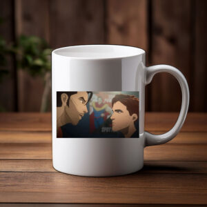 Rival Heroes Face-Off Cinematic Anime Mug