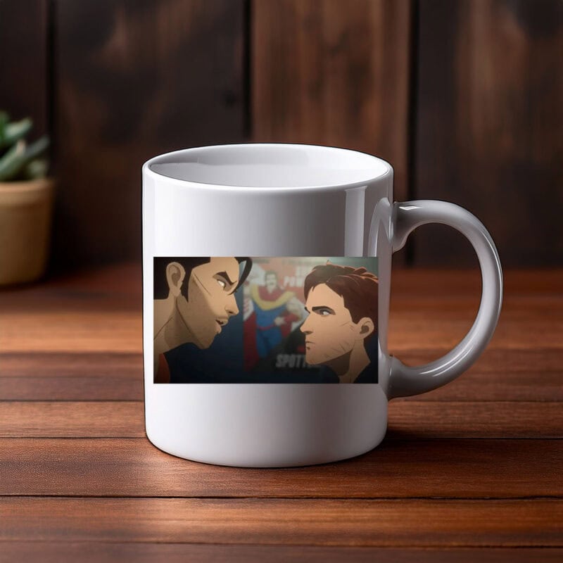 Rival Heroes Face-Off Cinematic Anime Mug