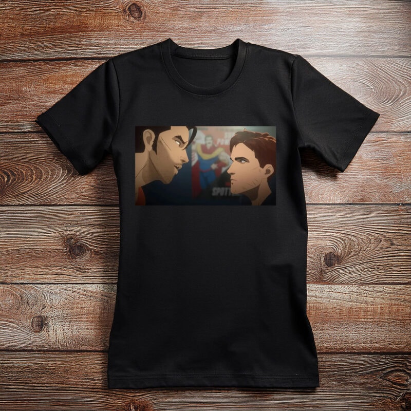 Rival Heroes Face-Off Cinematic Anime Shirt