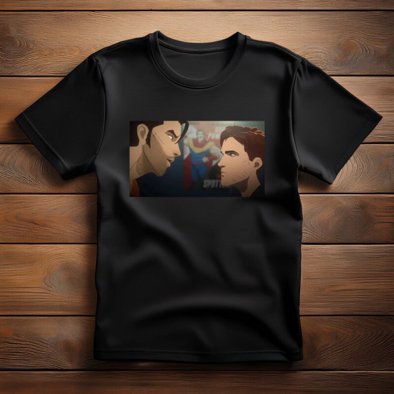 Rival Heroes Face-Off Cinematic Anime Shirt
