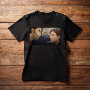 Rival Heroes Face-Off Cinematic Anime Shirt