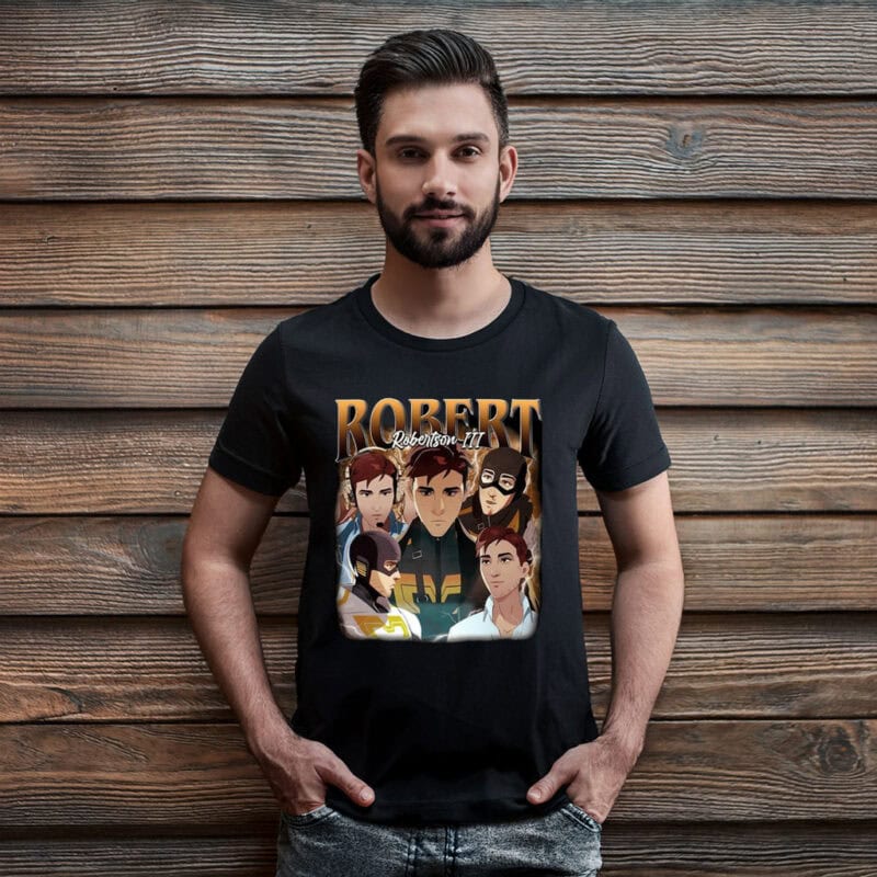 Robert Robertson ITJ Anime Hero Ensemble Retro Fanart Tee