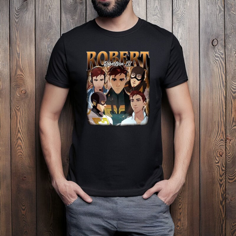 Robert Robertson ITJ Anime Hero Ensemble Retro Fanart Tee