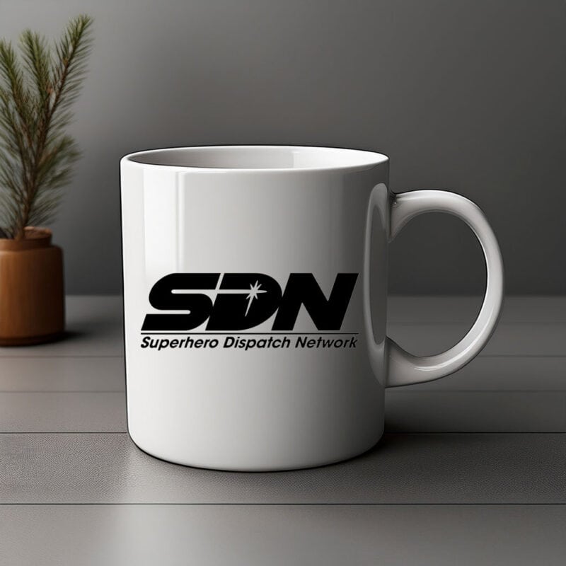 SDN Superhero Dispatch Network Mug