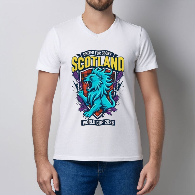 Scotland World Cup 2026 Lion Rampant Thistle Tee