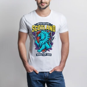 Scotland World Cup 2026 Lion Rampant Thistle Tee