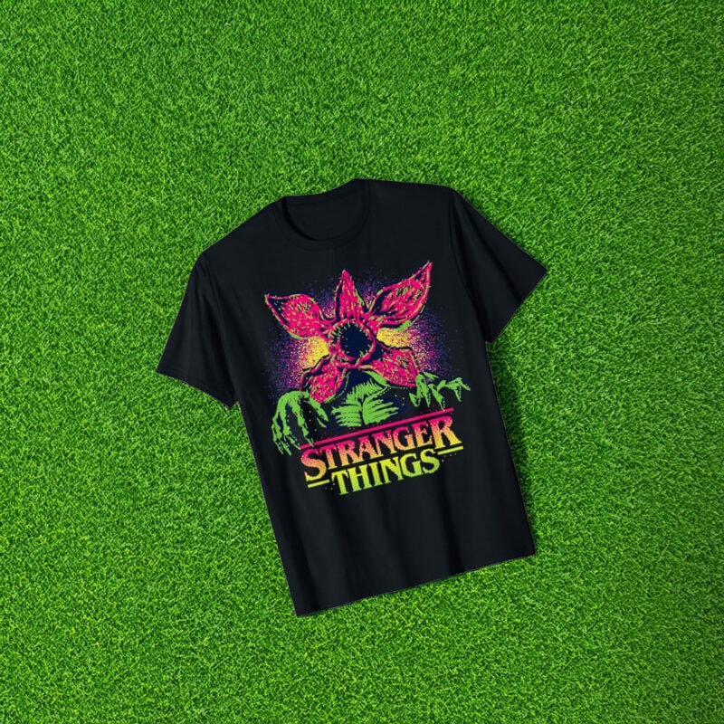 Stranger Things Season 5 Retro Video Game Demogorgon T-Shirt
