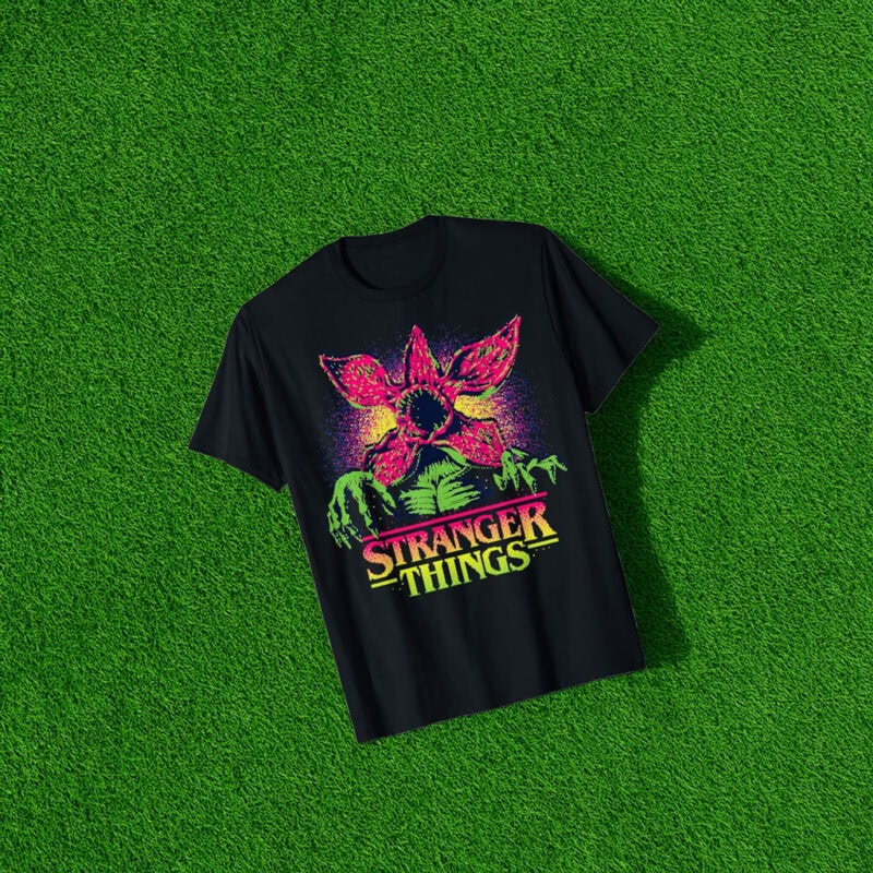 Stranger Things Season 5 Retro Video Game Demogorgon T-Shirt
