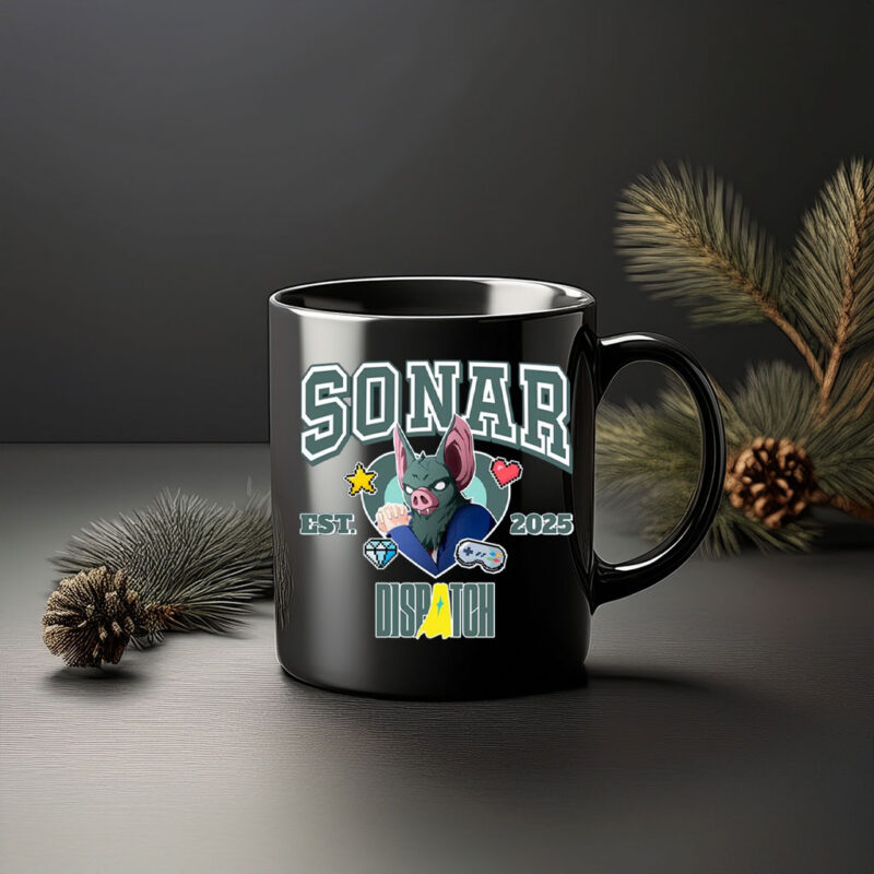 Tech Scout Hero Ceramic Coffee Cup EST 2025 – Sonar Dispatch Mug