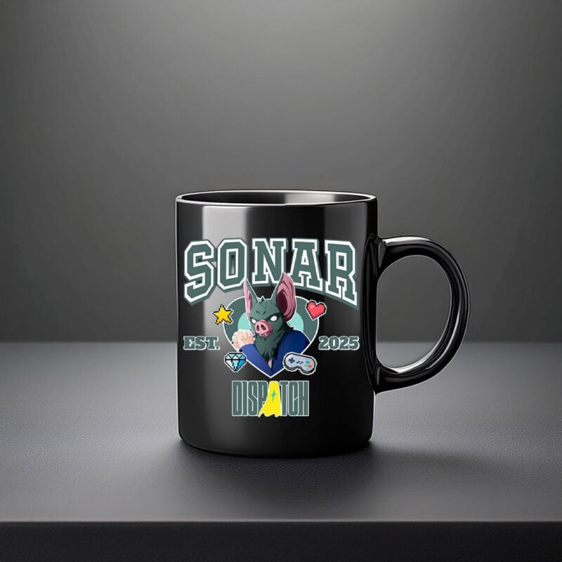 Tech Scout Hero Ceramic Coffee Cup EST 2025 – Sonar Dispatch Mug