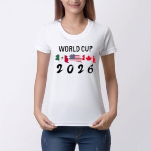USA Mexico Canada Flags World Cup 2026 T-Shirt