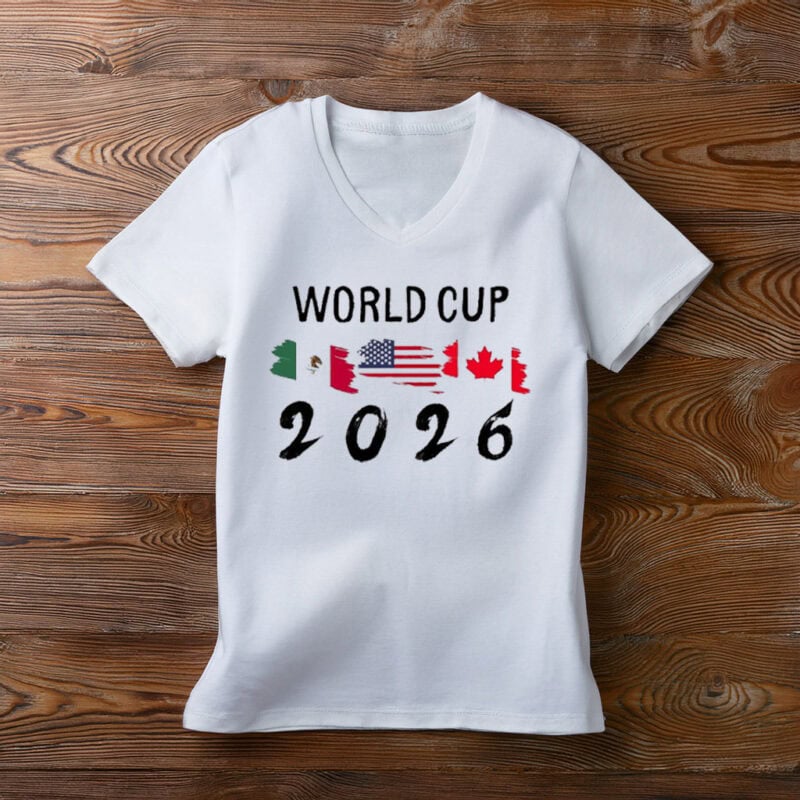 USA Mexico Canada Flags World Cup 2026 T-Shirt