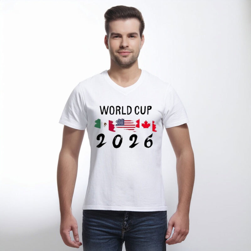 USA Mexico Canada Flags World Cup 2026 T-Shirt