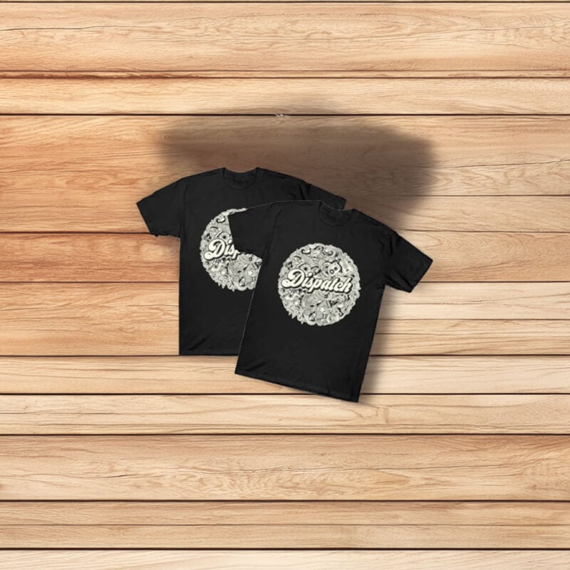 Vintage Circle Dispatch Logo Graphic T-Shirt