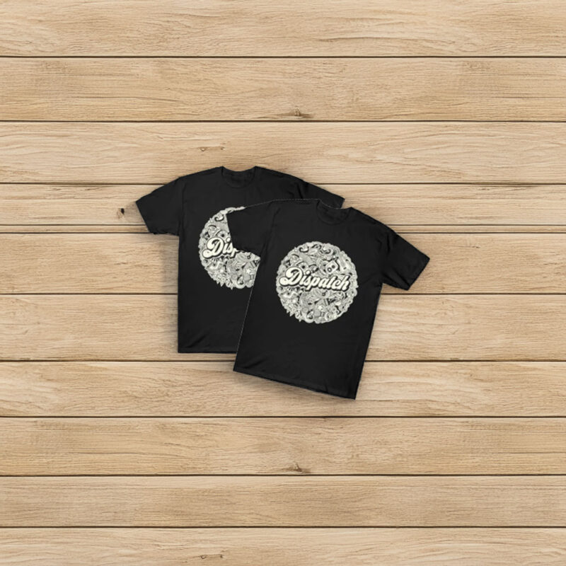 Vintage Circle Dispatch Logo Graphic T-Shirt