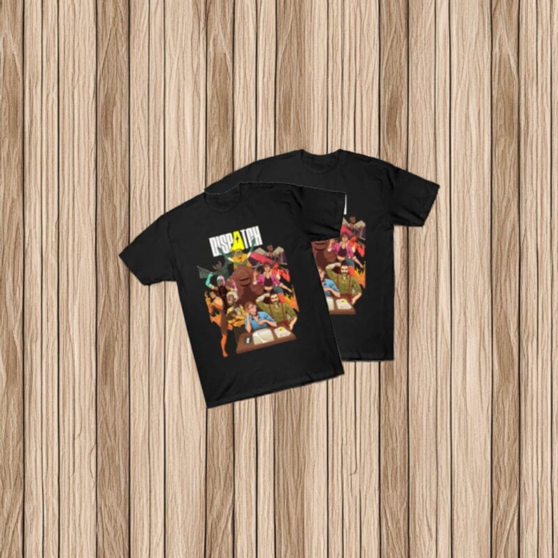 Vintage Dispatch Game Team Illustration T-Shirt