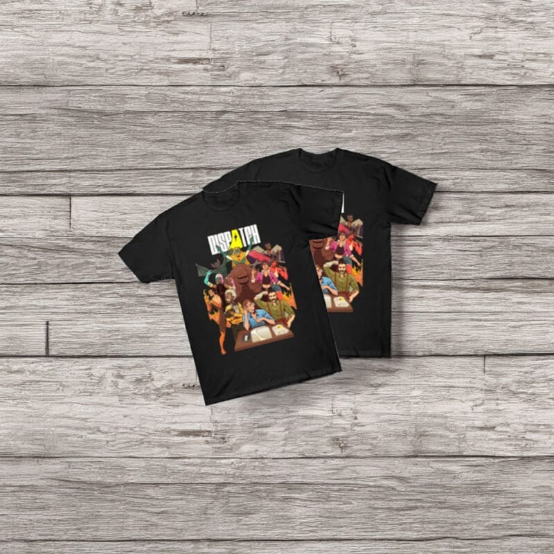 Vintage Dispatch Game Team Illustration T-Shirt