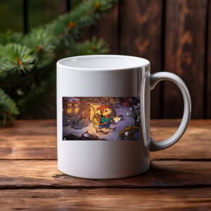 Whimsical Winter Forest Adventure Storybook Mug