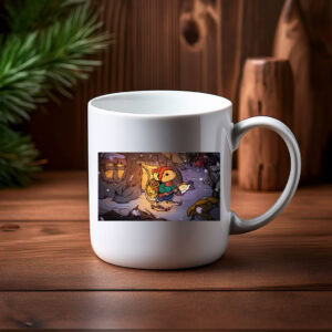 Whimsical Winter Forest Adventure Storybook Mug
