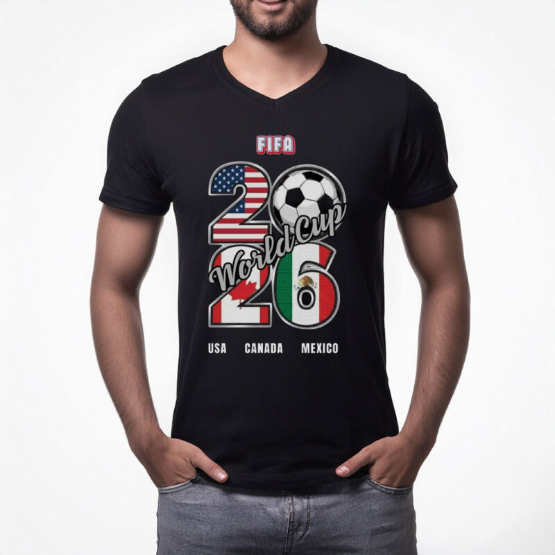 World Cup 2026 Fan USA, Canada, Mexico Soccer Tee