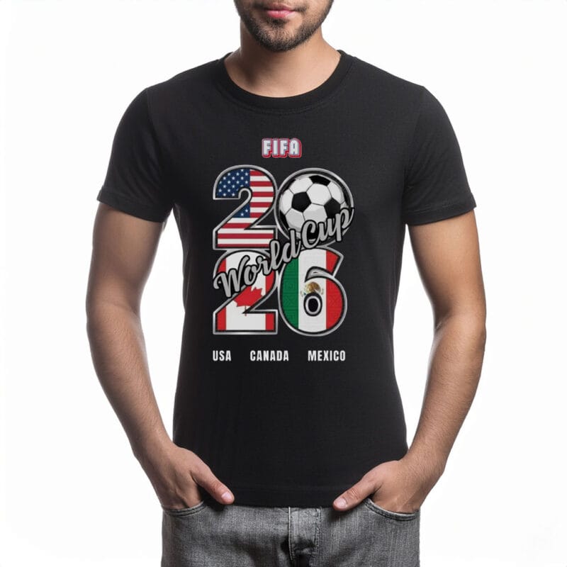 World Cup 2026 Fan USA, Canada, Mexico Soccer Tee