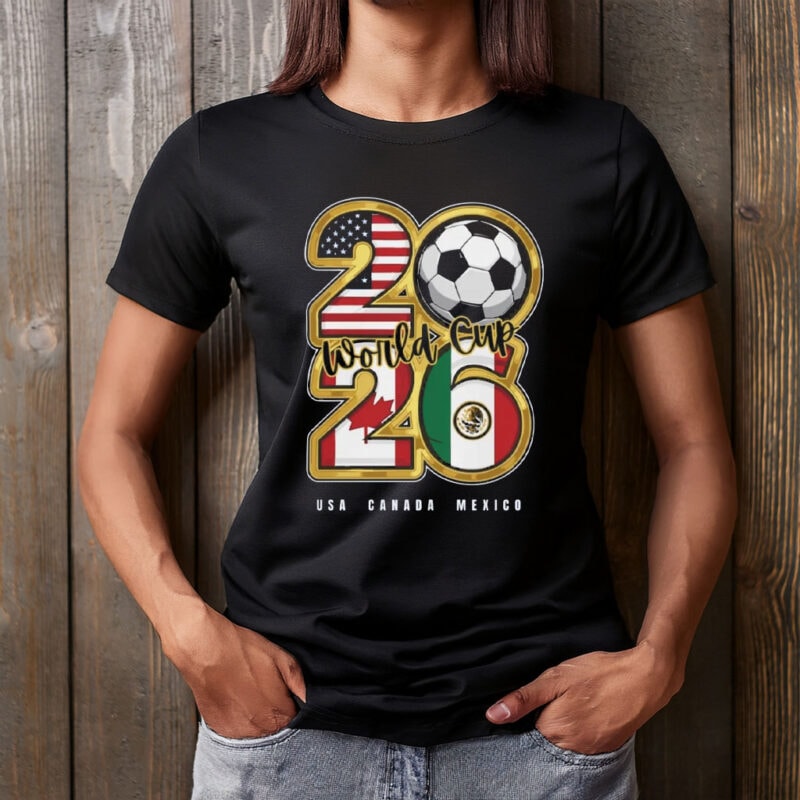 World Cup 2026 USA Canada Mexico Soccer Graphic Tee