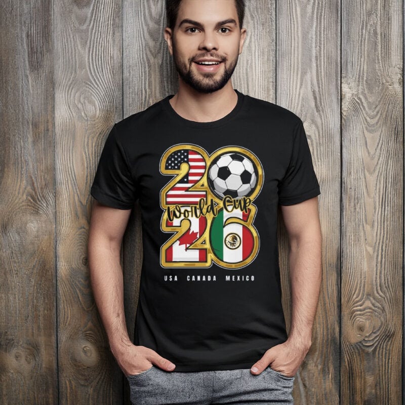 World Cup 2026 USA Canada Mexico Soccer Graphic Tee