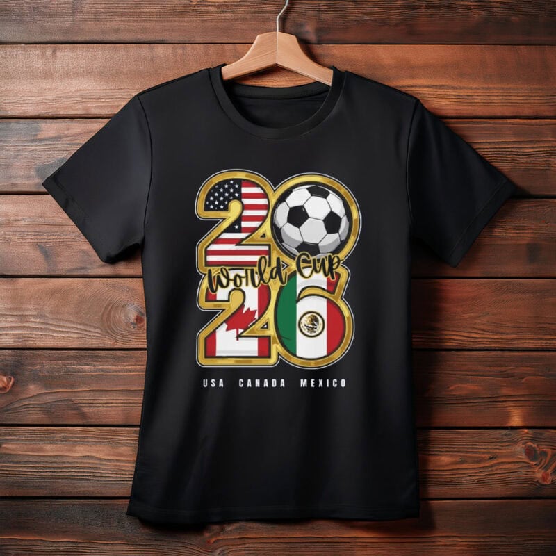 World Cup 2026 USA Canada Mexico Soccer Graphic Tee