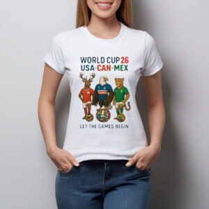 World Cup 26 Mascots USA CAN MEX Soccer Tournament Shirt
