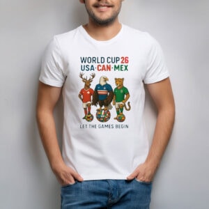 World Cup 26 Mascots USA CAN MEX Soccer Tournament Shirt