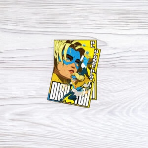 Bionic Blaze Retro Comic Hero Sticker