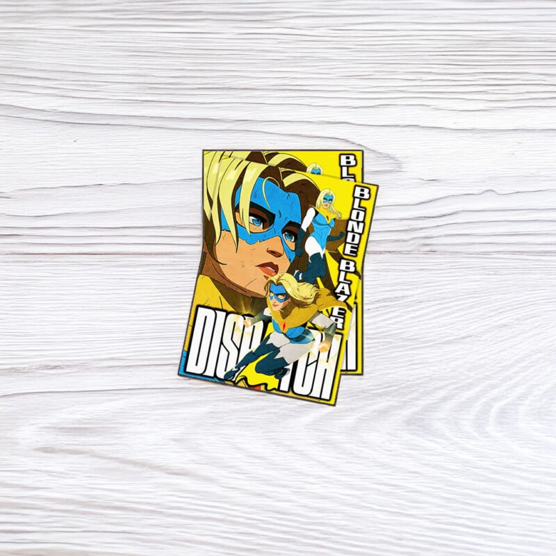 Bionic Blaze Retro Comic Hero Sticker