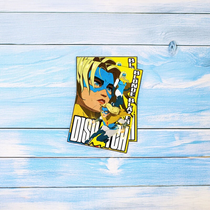 Bionic Blaze Retro Comic Hero Sticker