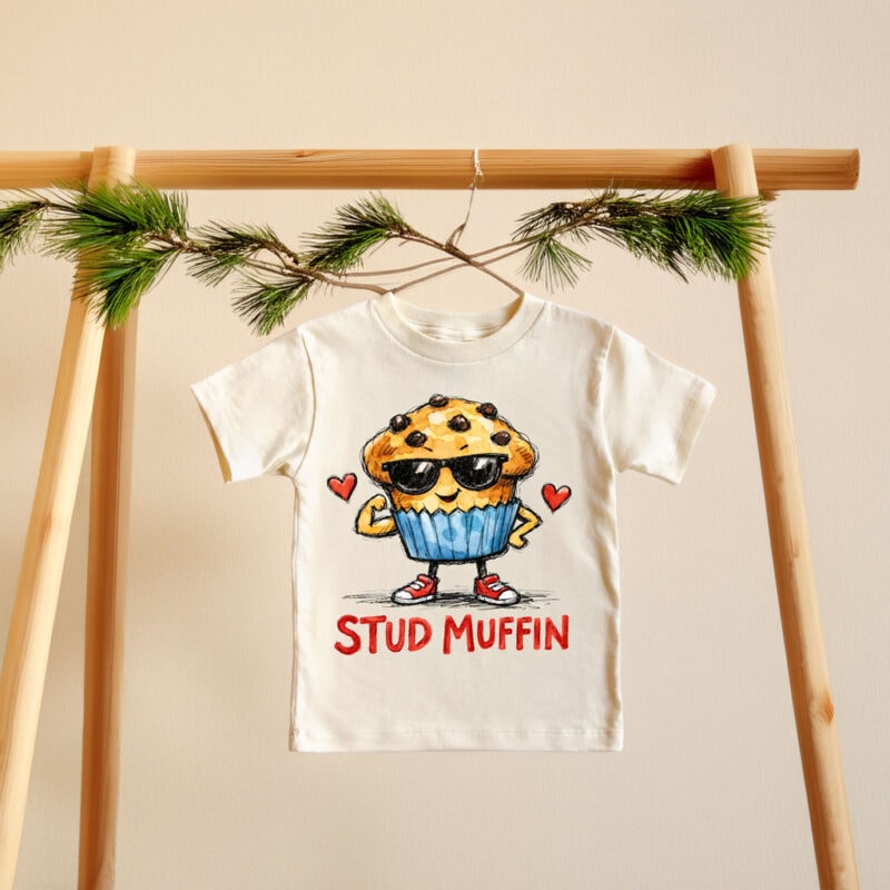 Boys Stud Muffin Valentine's Day Shirt