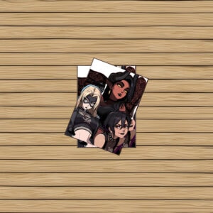 Dark Femme Villains Trio Sticker