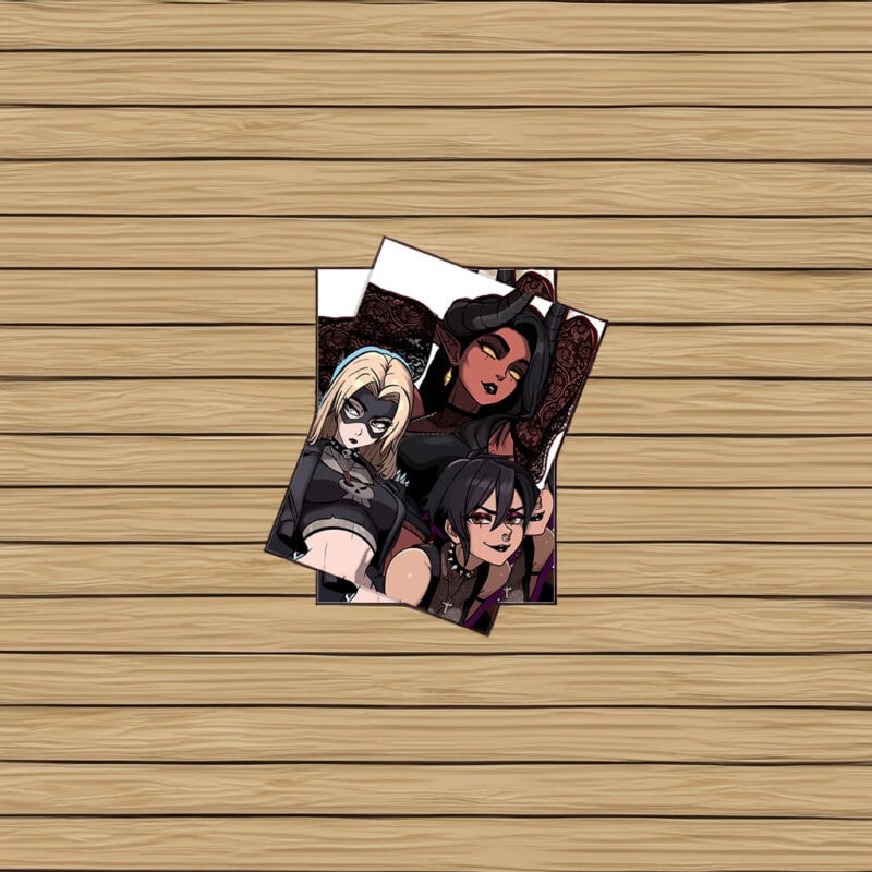 Dark Femme Villains Trio Sticker