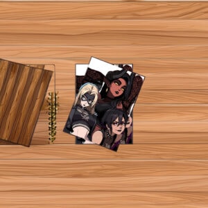 Dark Femme Villains Trio Sticker